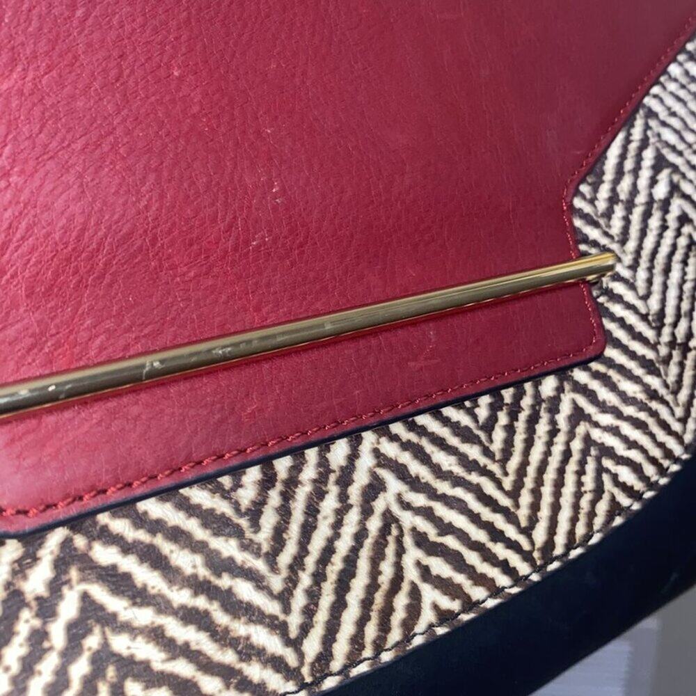 Vince Camuto Leather Handbag With Animal Hair. - Picture 11 of 14